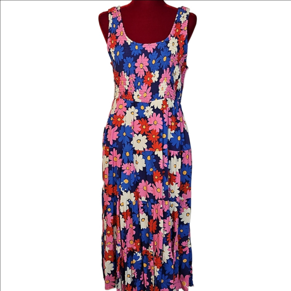 Floral Sleeveless Maxi Dress Size Large